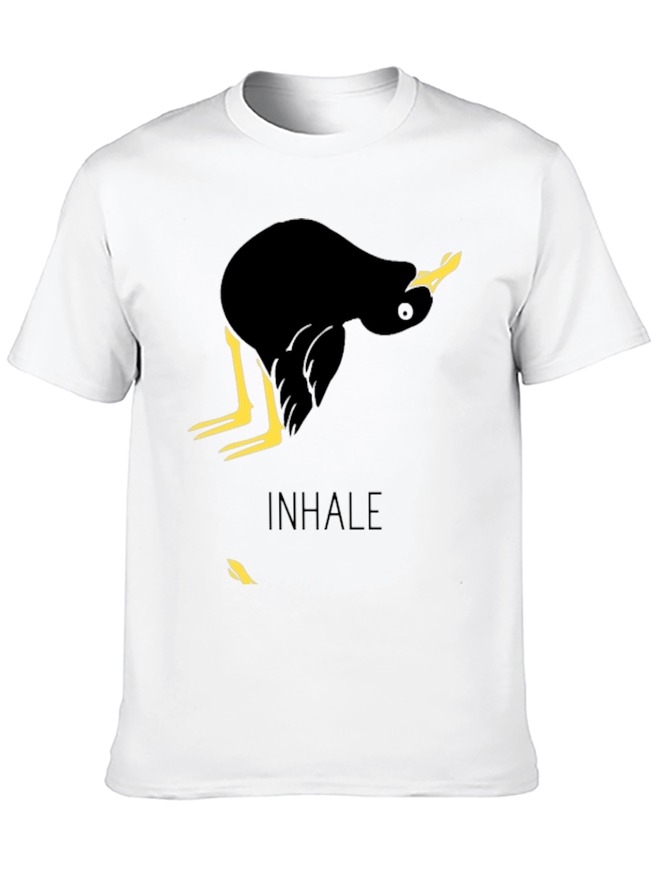 Inhale Duck Graphic Tee - Unique Bird Lover T-Shirt