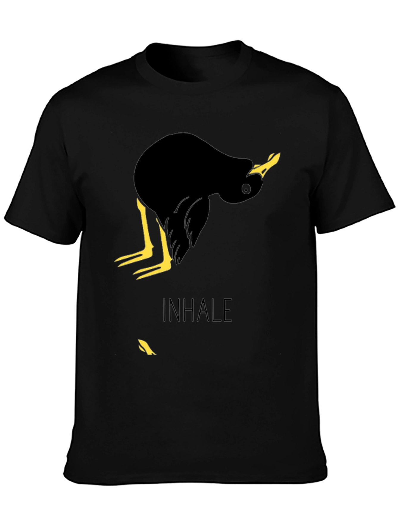 Inhale Duck Graphic Tee - Unique Bird Lover T-Shirt