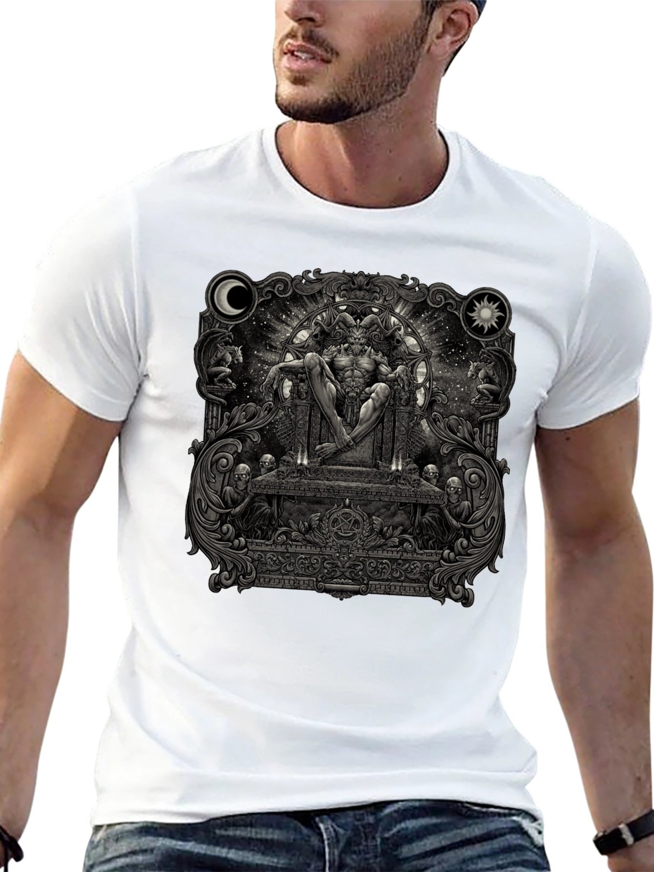 Occult Throne Graphic Tee - Black