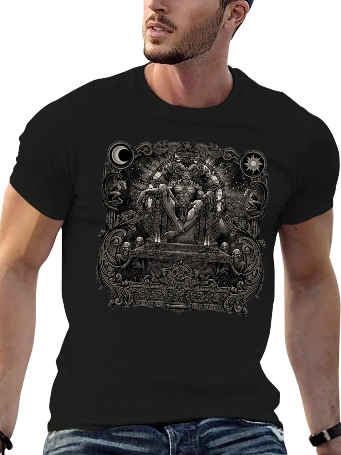 Occult Throne Graphic Tee - Black
