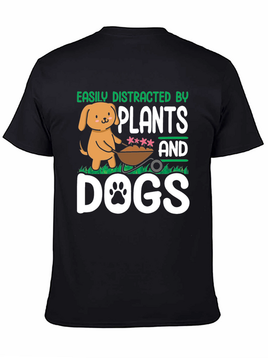 Easily Distracted by Plants and Dogs T-Shirt