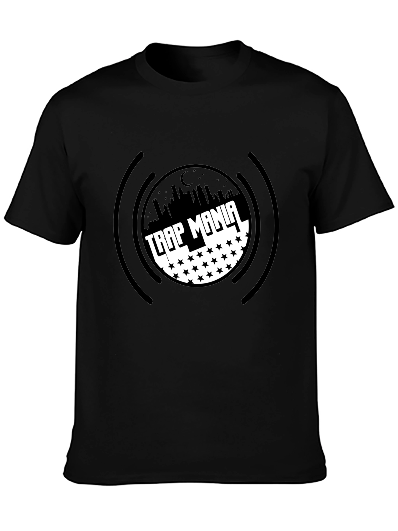 Trap Mania Black Graphic T-Shirt