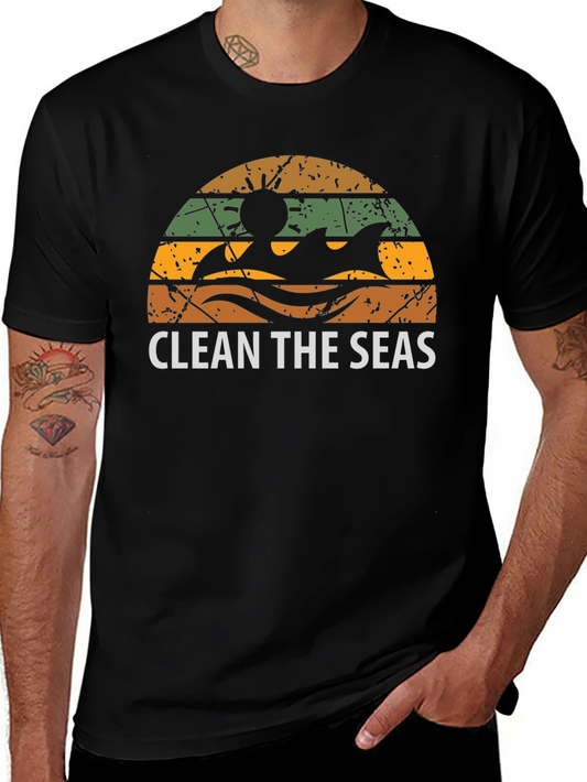 Clean the Seas Graphic Tee - Black