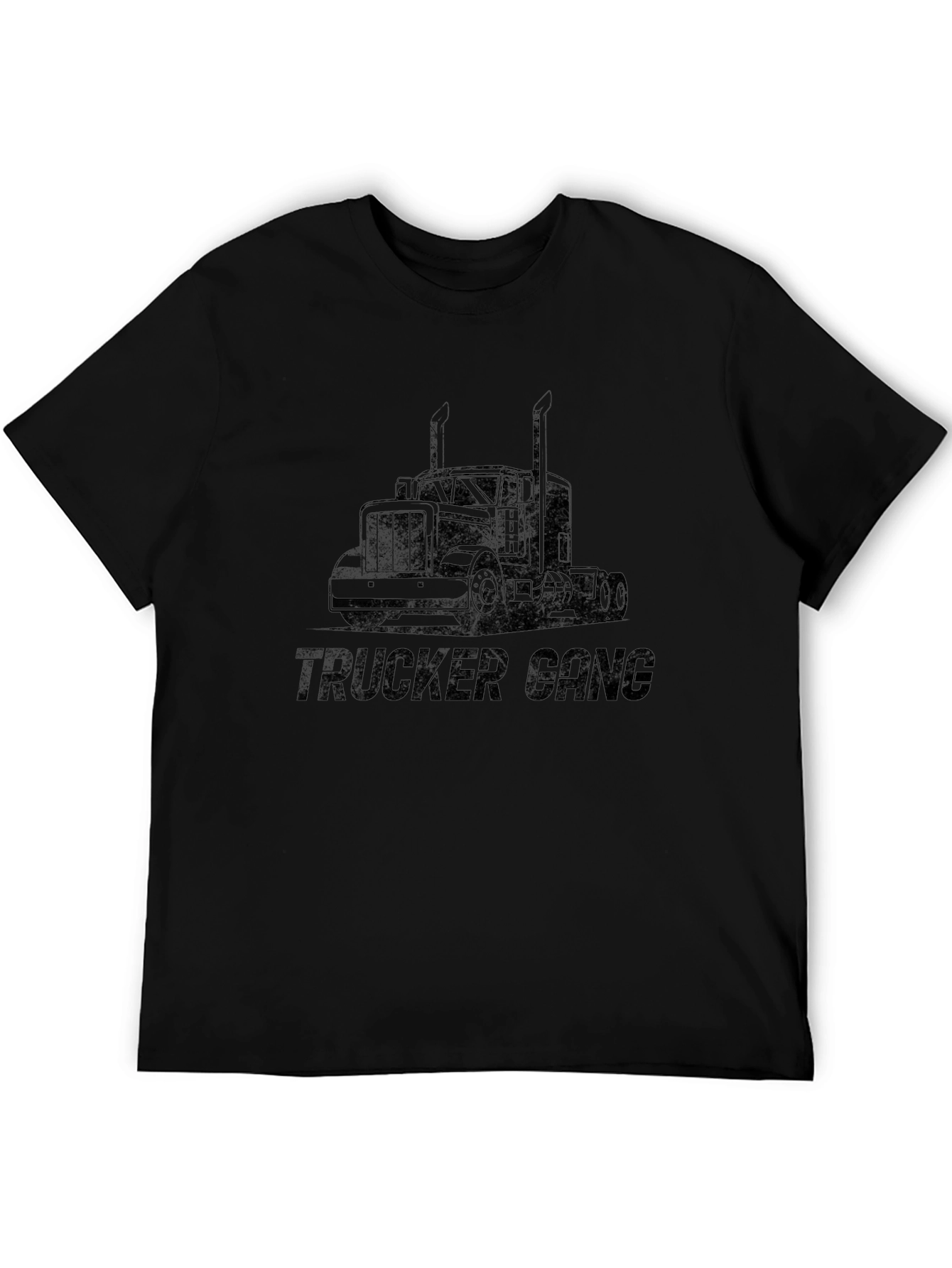Trucker Gang Graphic Tee - Black