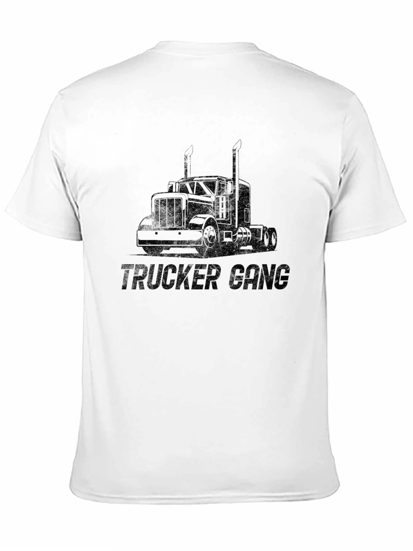 Trucker Gang Graphic Tee - Black
