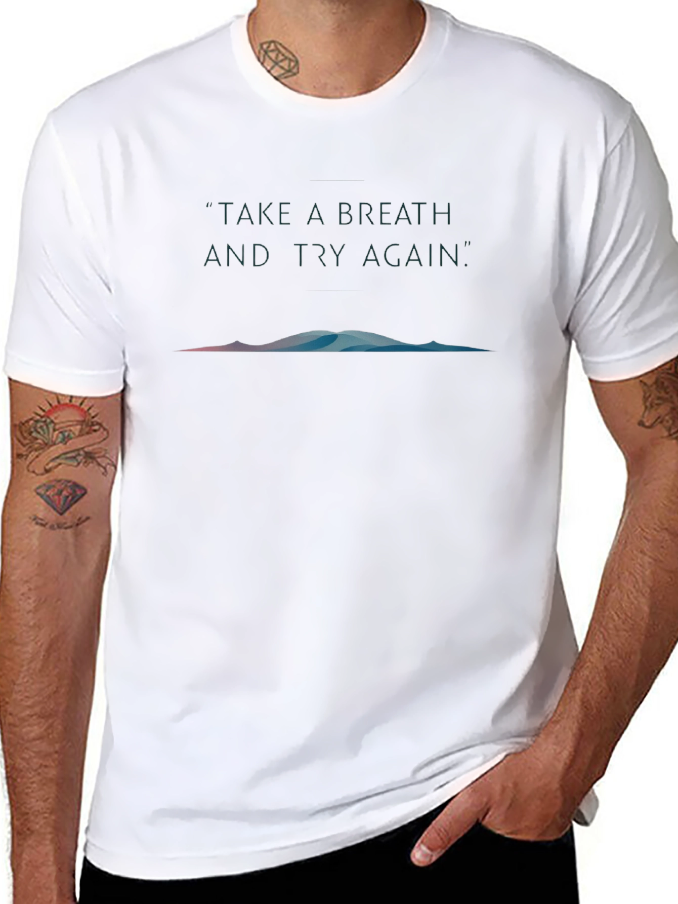 Motivational Graphic T-Shirt: Take A Breath
