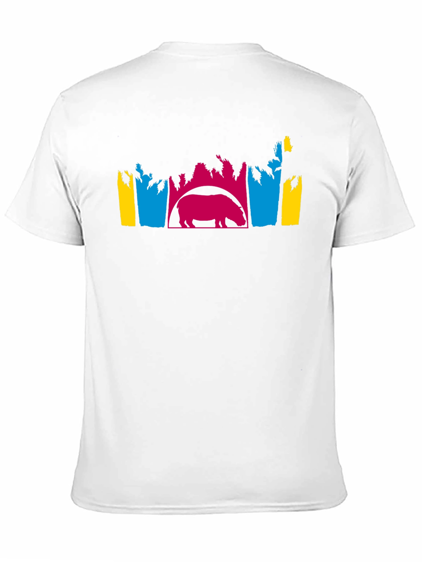 Hippo Silhouette Graphic Tee - Unique Design