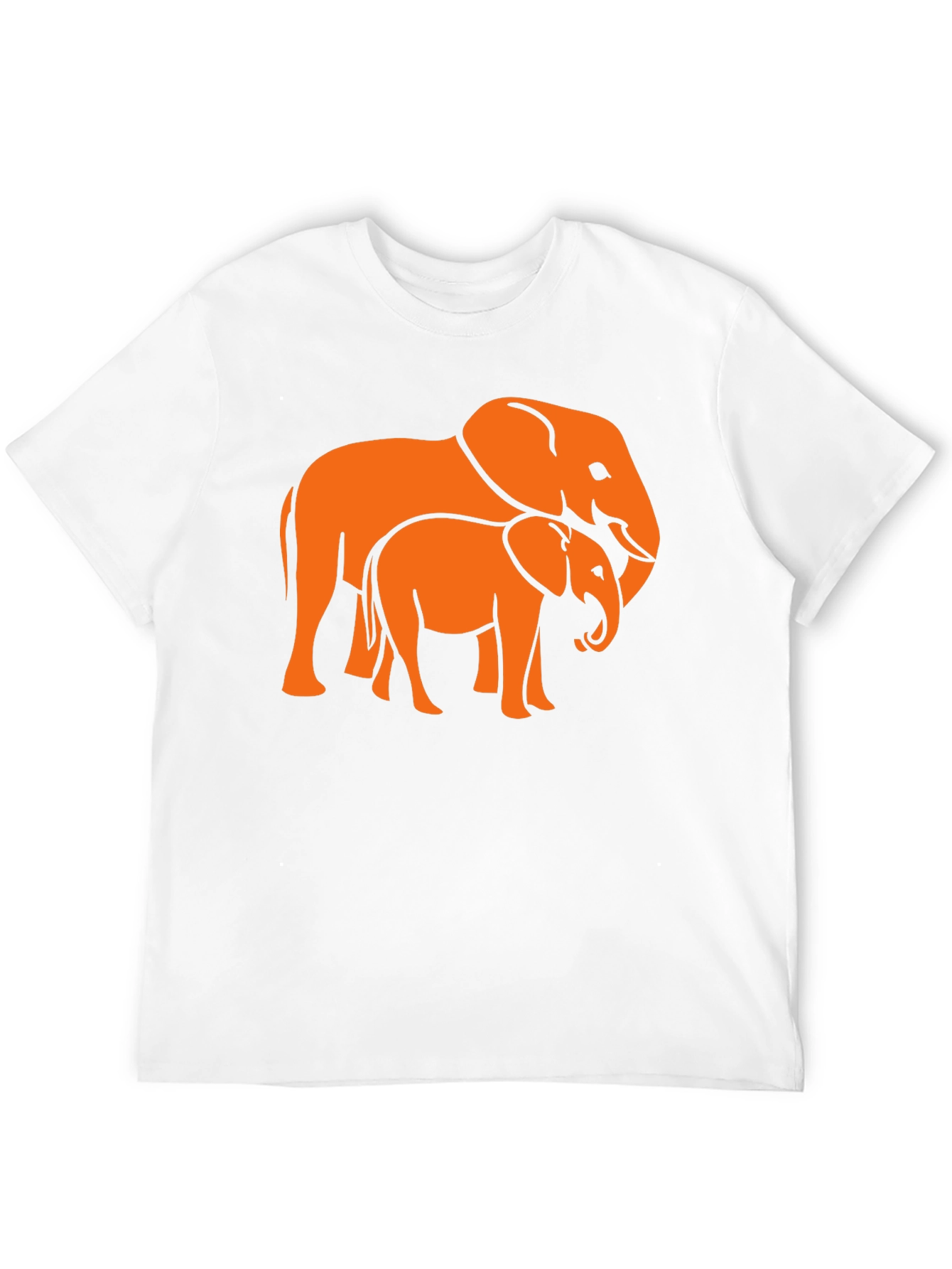 Elephant Family Graphic Tee - Stylish Black T-Shirt