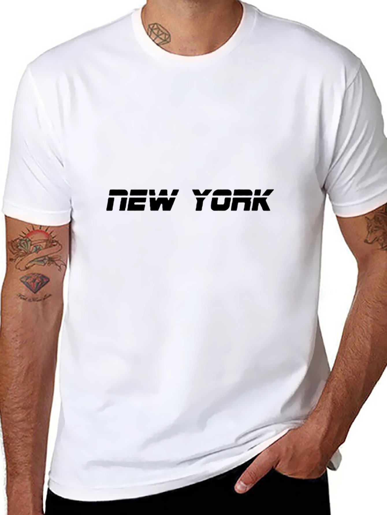 New York Black Graphic T-Shirt