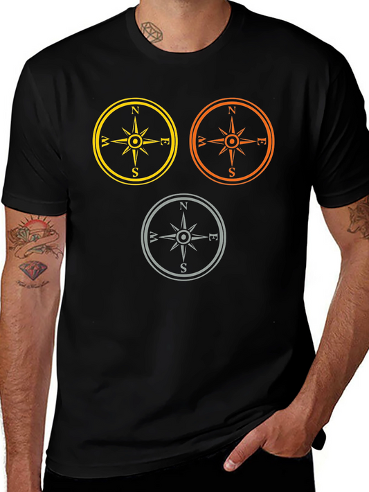 Compass Rose T-Shirt - Classic Navigation Design