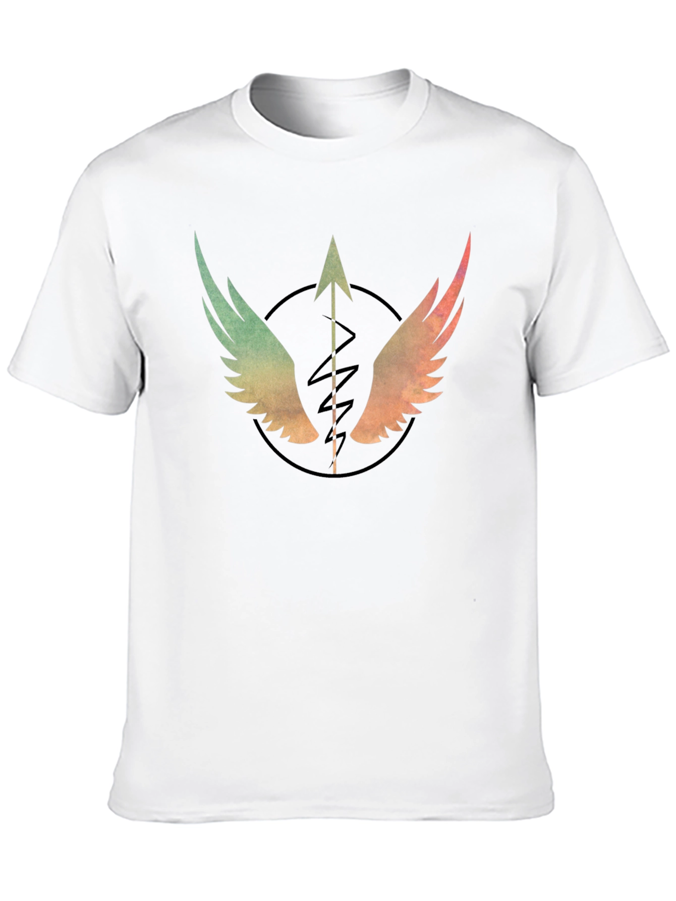 Winged Arrow Graphic T-Shirt - Stylish Black Tee