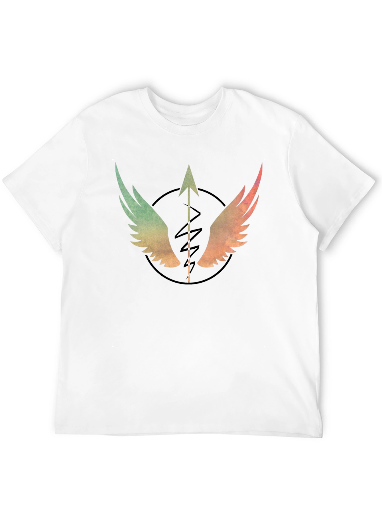 Winged Arrow Graphic T-Shirt - Stylish Black Tee