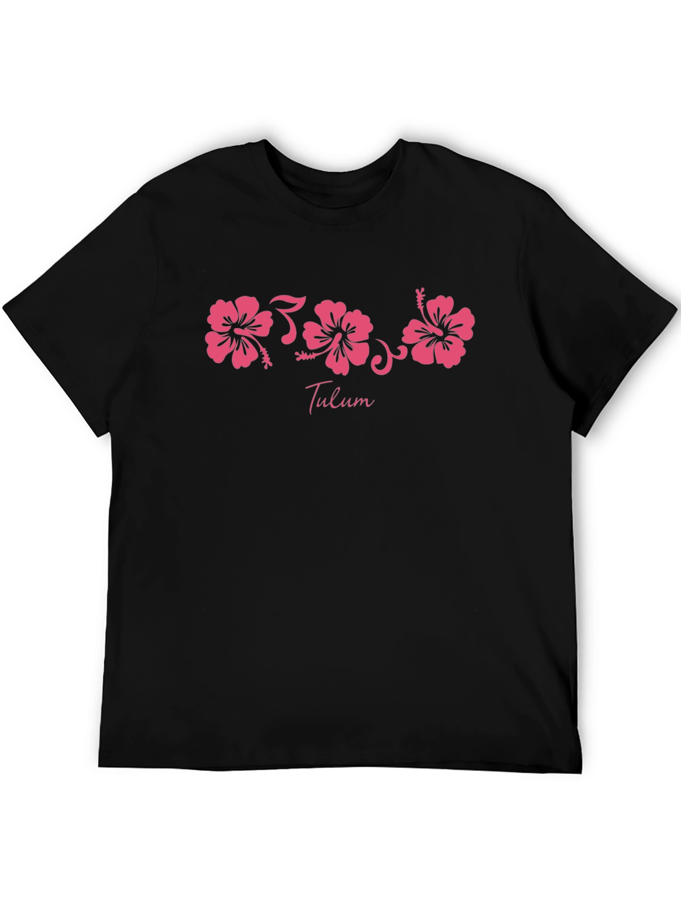 Tulum Floral Graphic Tee - Black