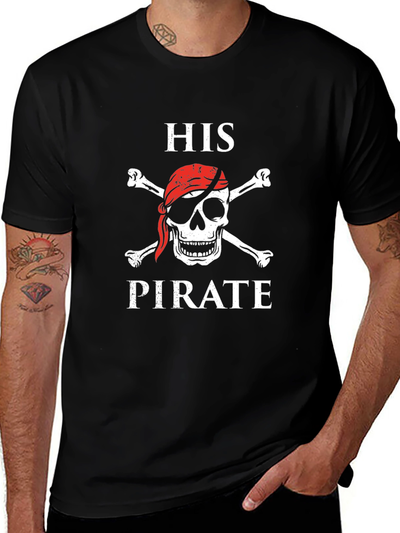 His Pirate Skull & Crossbones T-Shirt