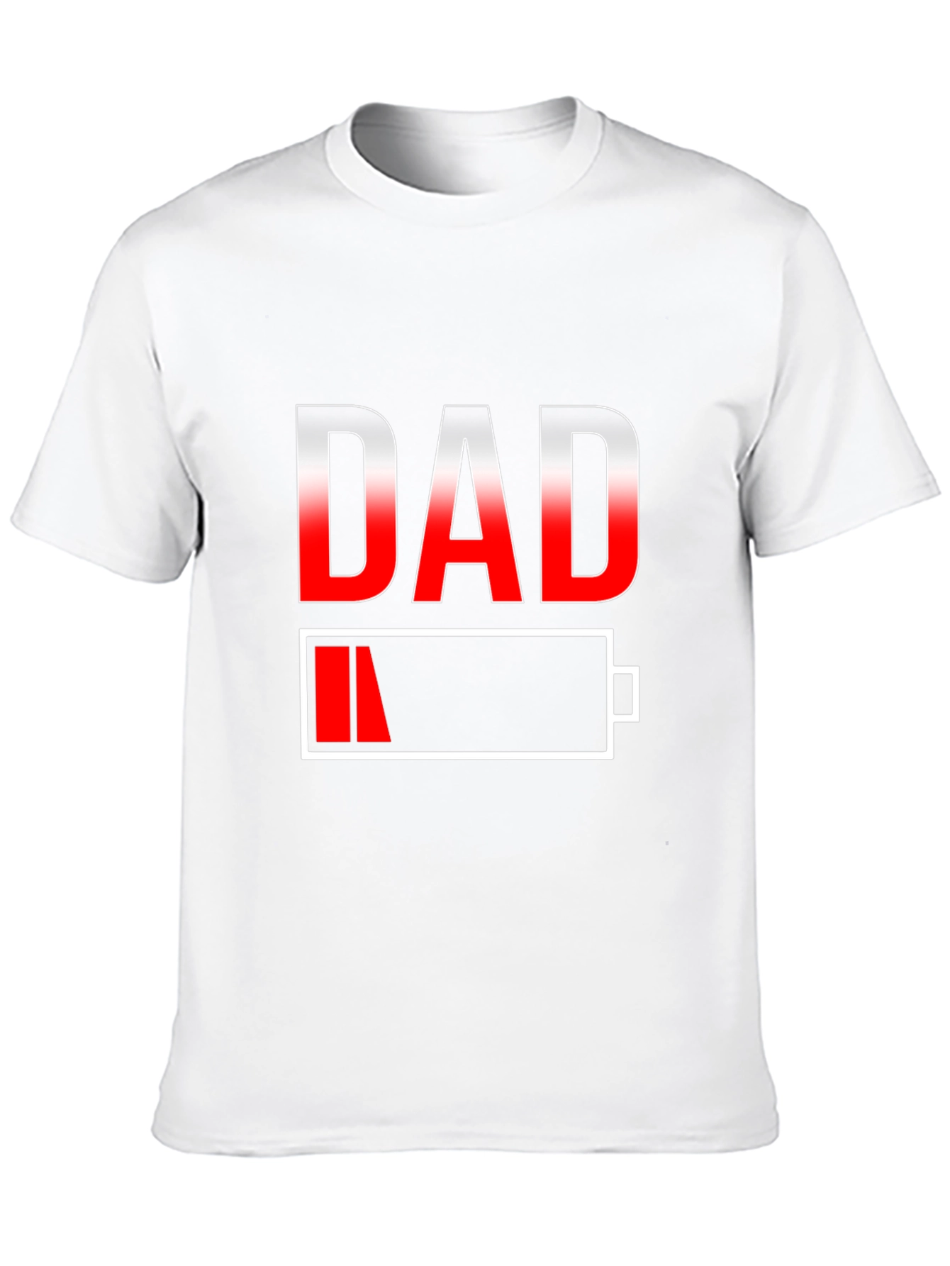 Dad Low Battery T-Shirt - Funny Fathers Day Gift