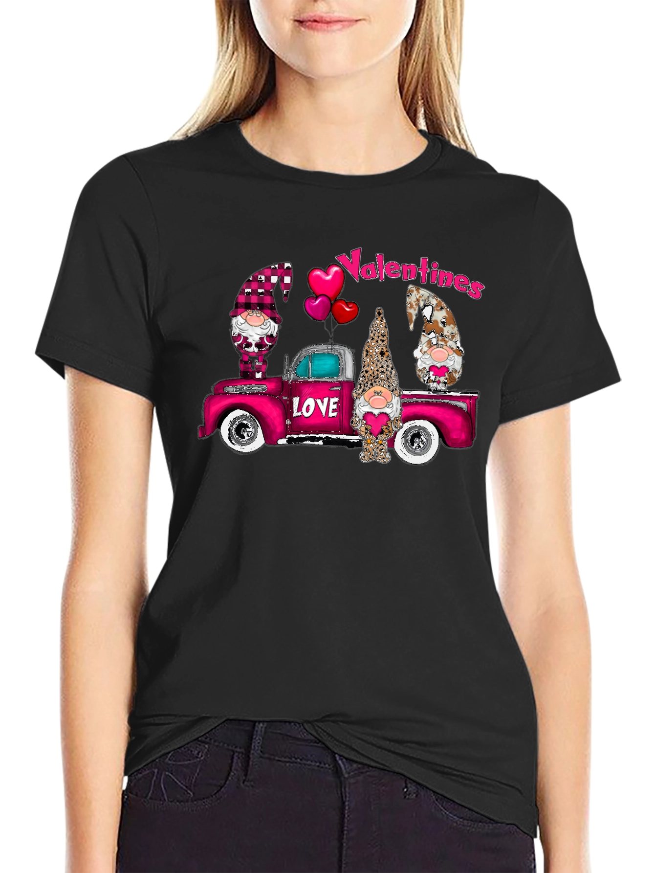 Valentines Day Truck Gnomes T-Shirt