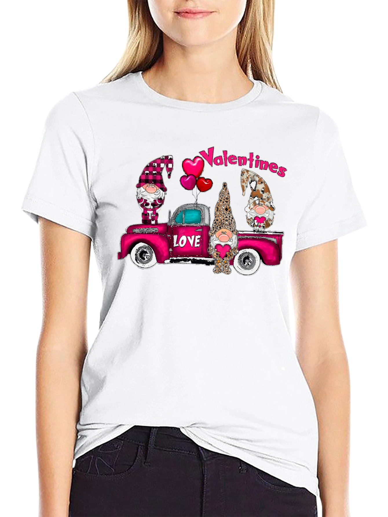 Valentines Day Truck Gnomes T-Shirt