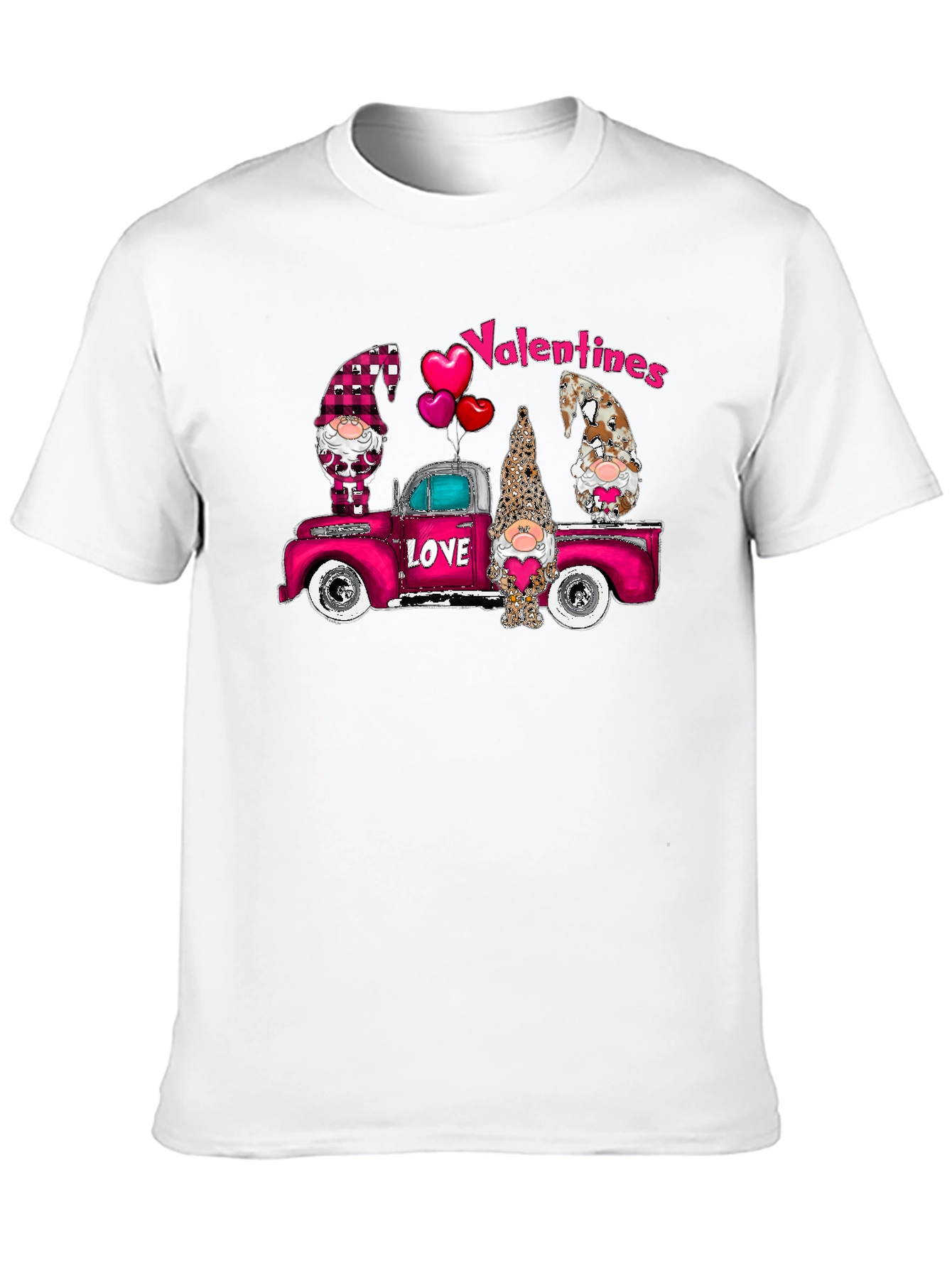 Valentines Day Truck Gnomes T-Shirt