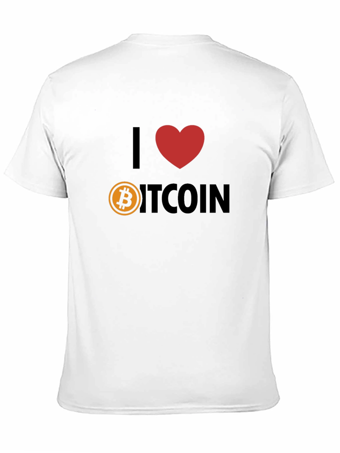 I Love Bitcoin Black T-Shirt