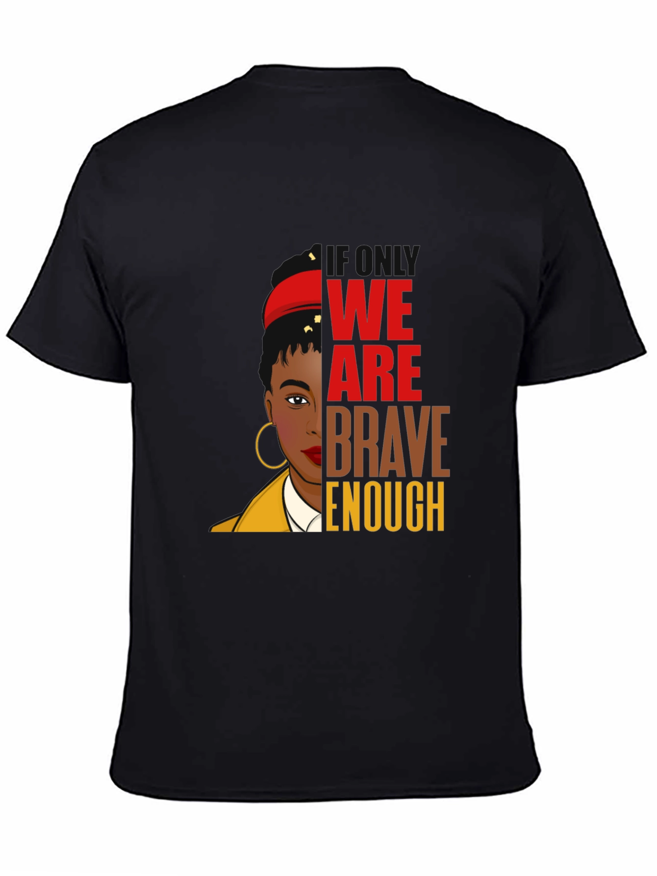 Brave Enough Graphic Tee - Black T-Shirt