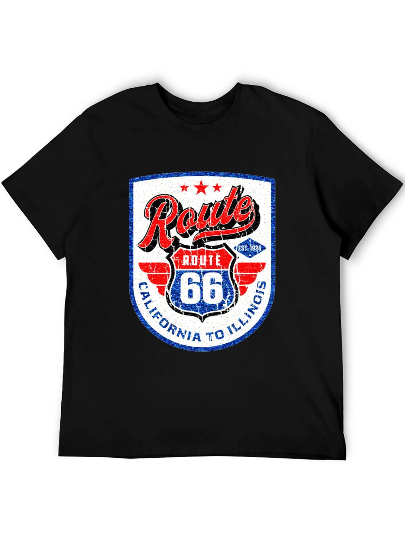 Route 66 Graphic Tee - California to Illinois