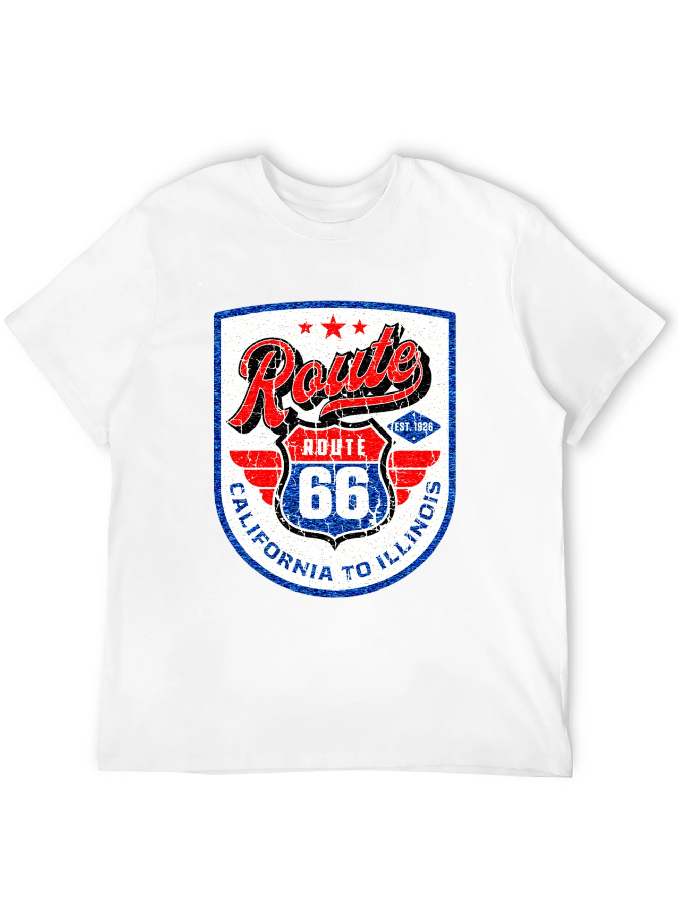 Route 66 Graphic Tee - California to Illinois