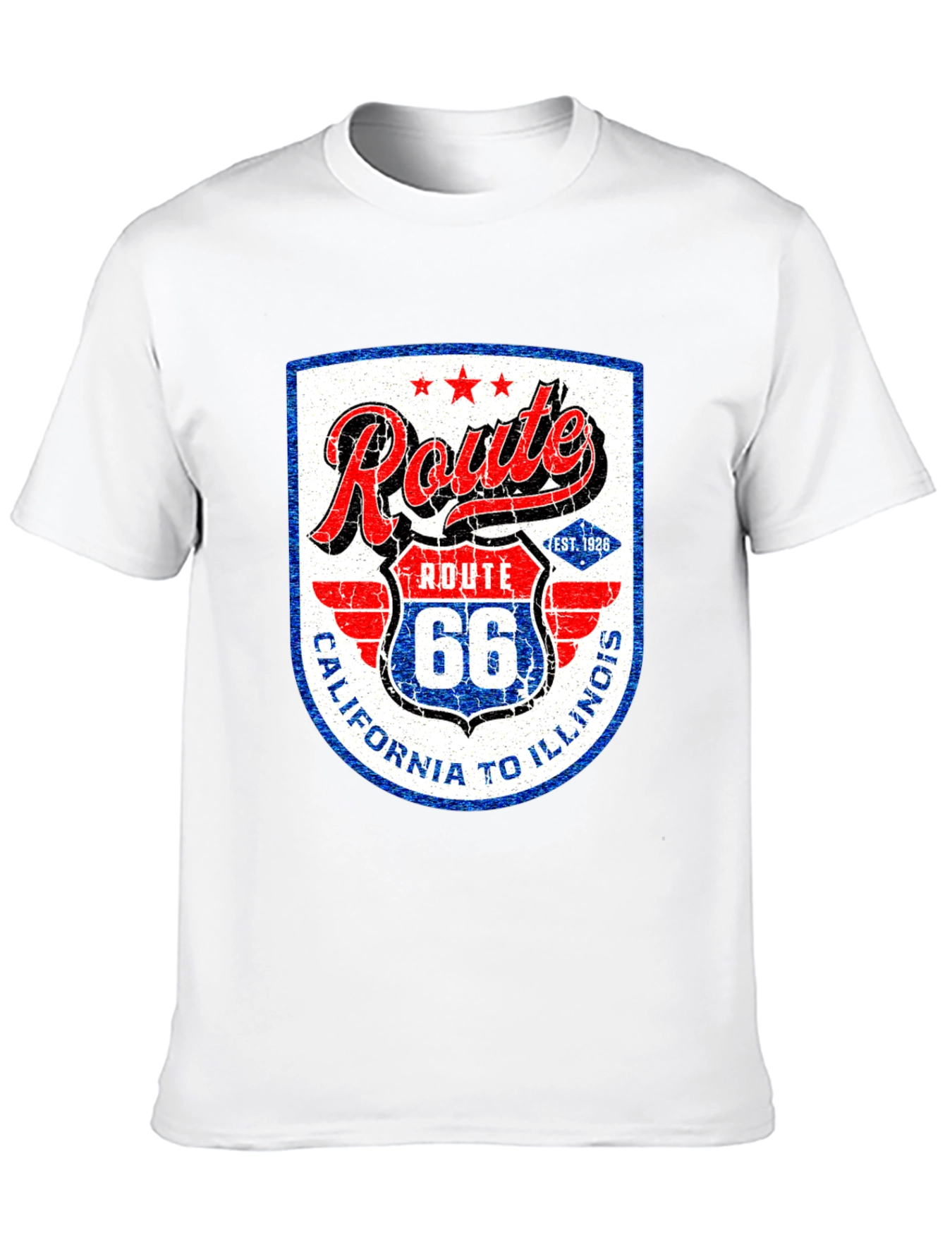 Route 66 Graphic Tee - California to Illinois