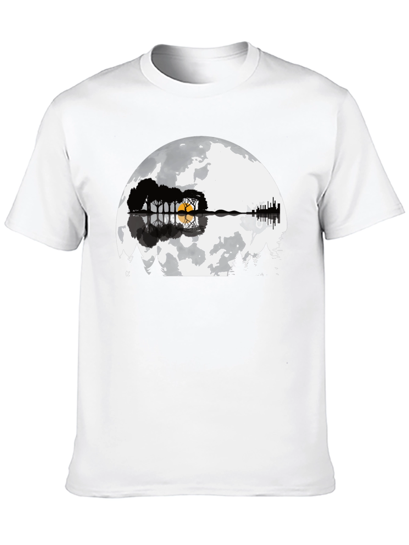Guitar Moon Graphic T-Shirt