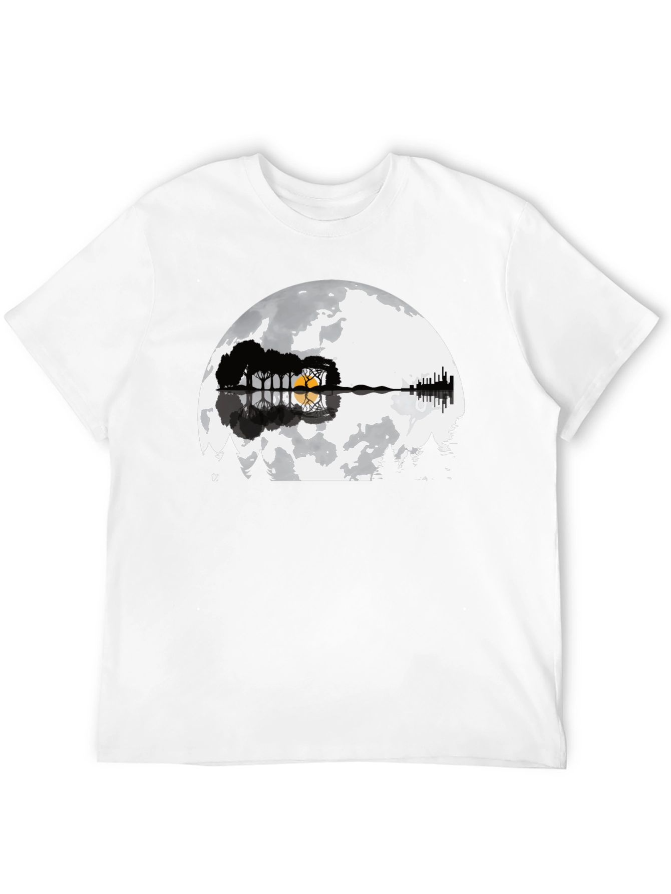 Guitar Moon Graphic T-Shirt