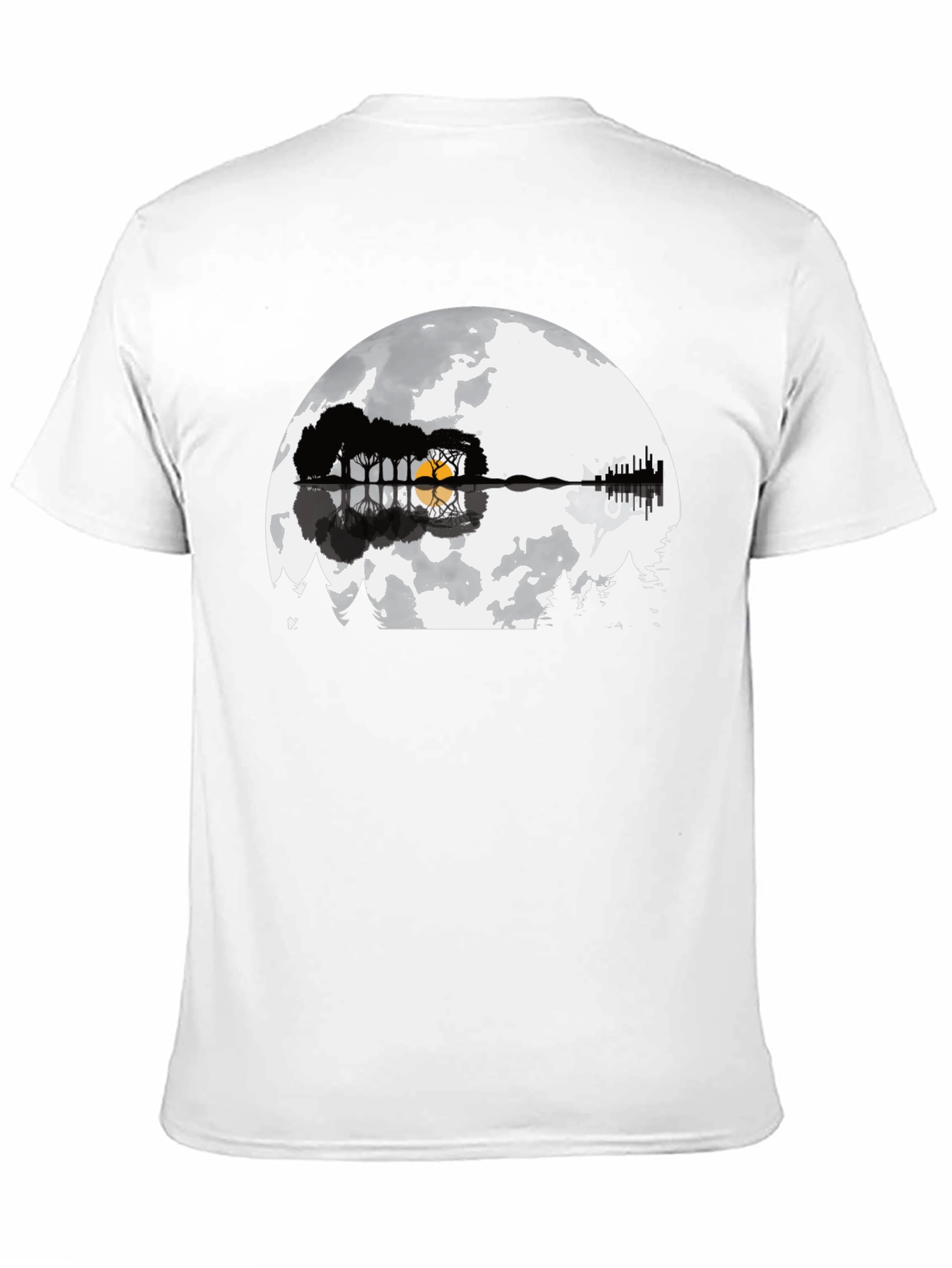 Guitar Moon Graphic T-Shirt