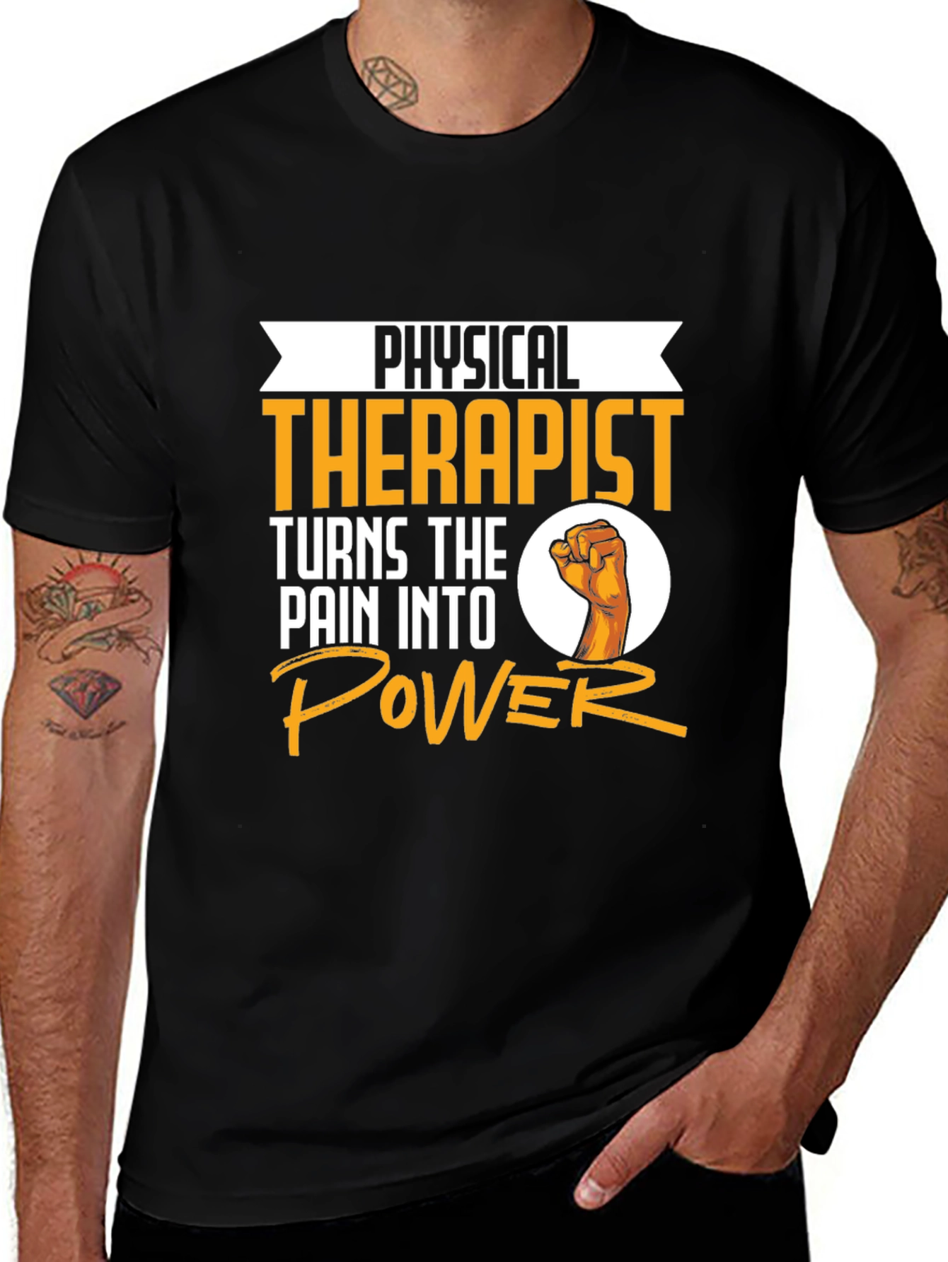 Physical Therapist Turns Pain Into Power Graphic Tee