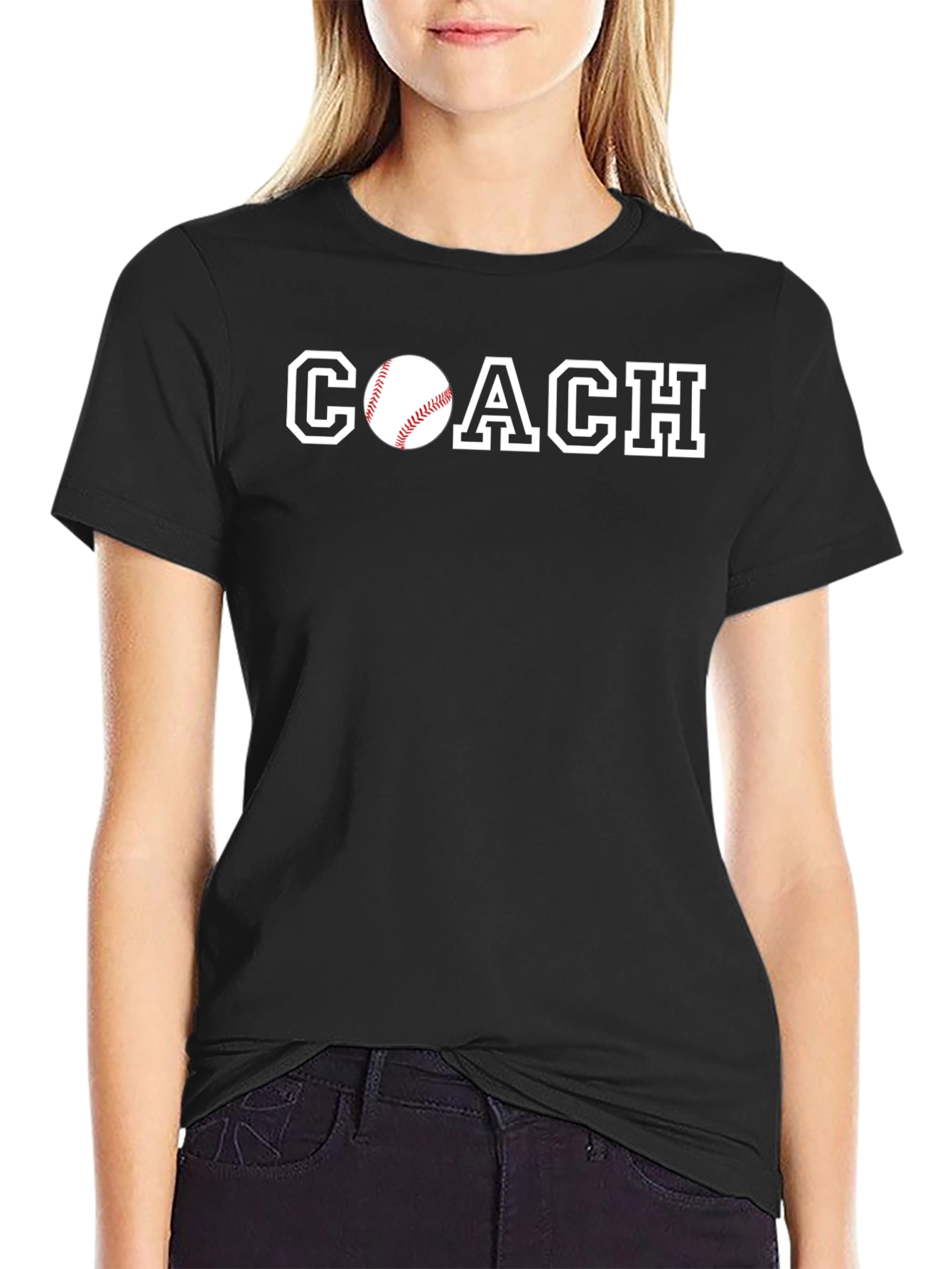 Baseball Coach T-Shirt - Black