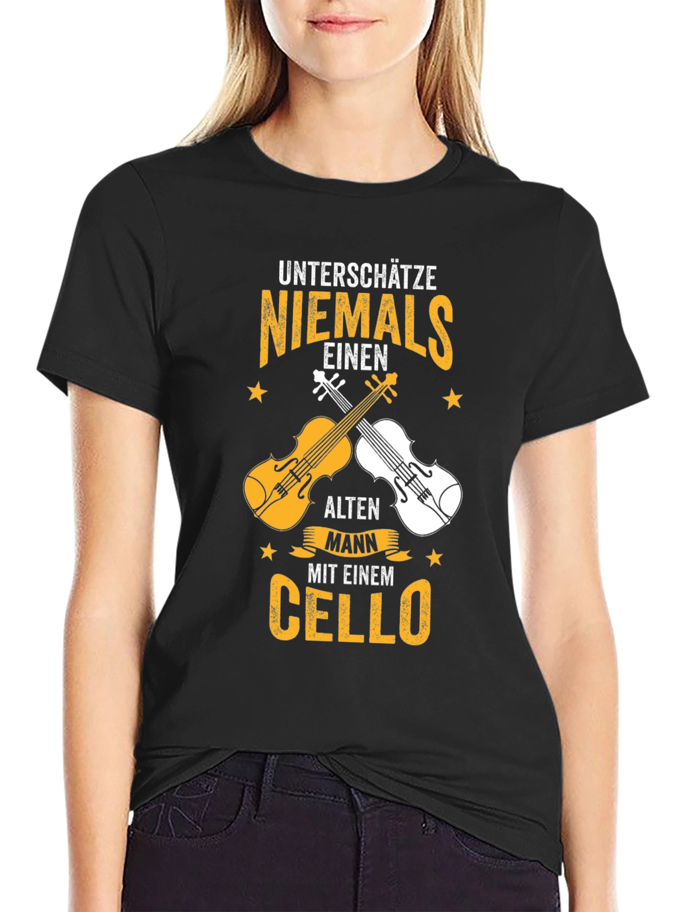 Unterschätze Niemals Cello T-Shirt