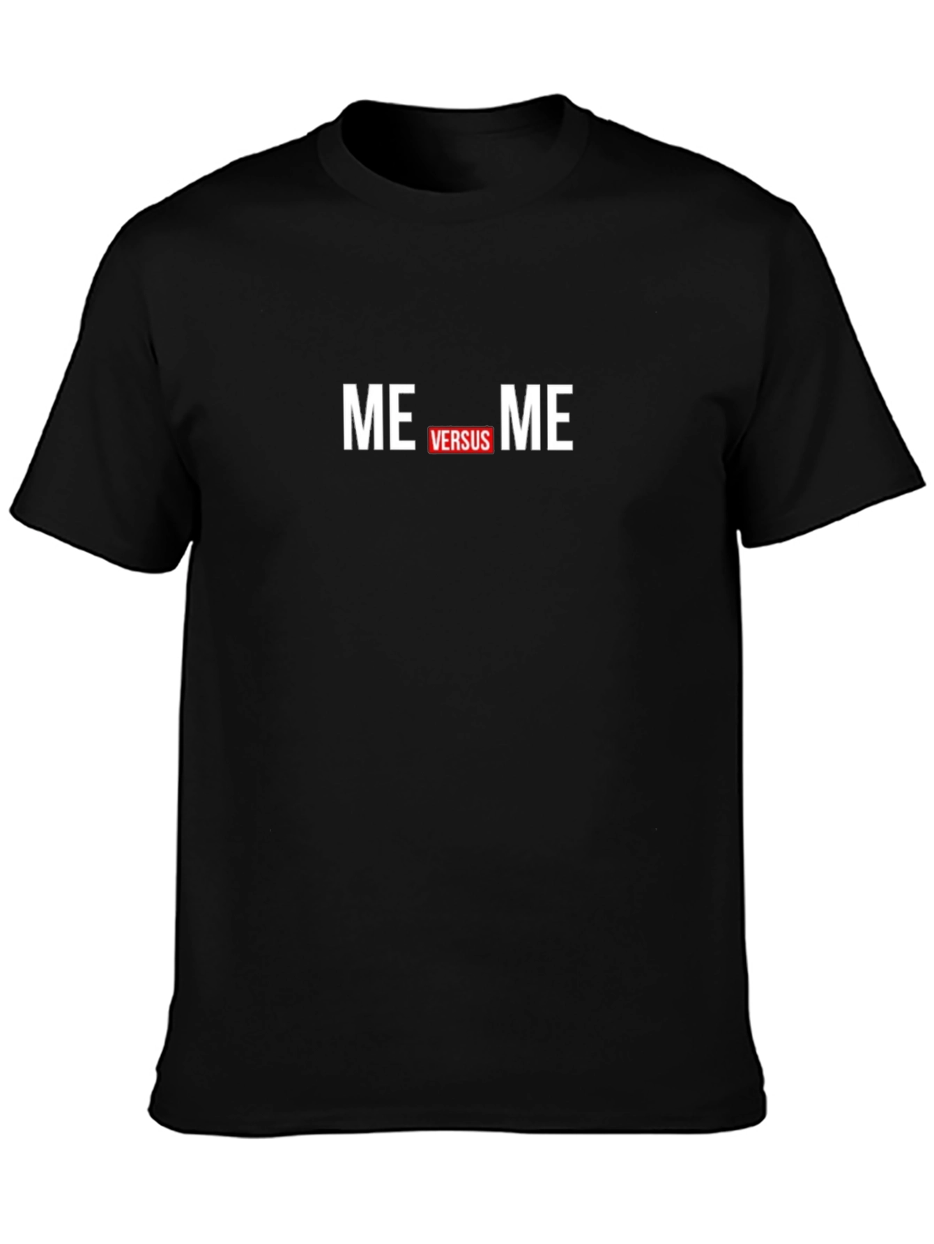 Me vs Me Graphic T-Shirt - Black