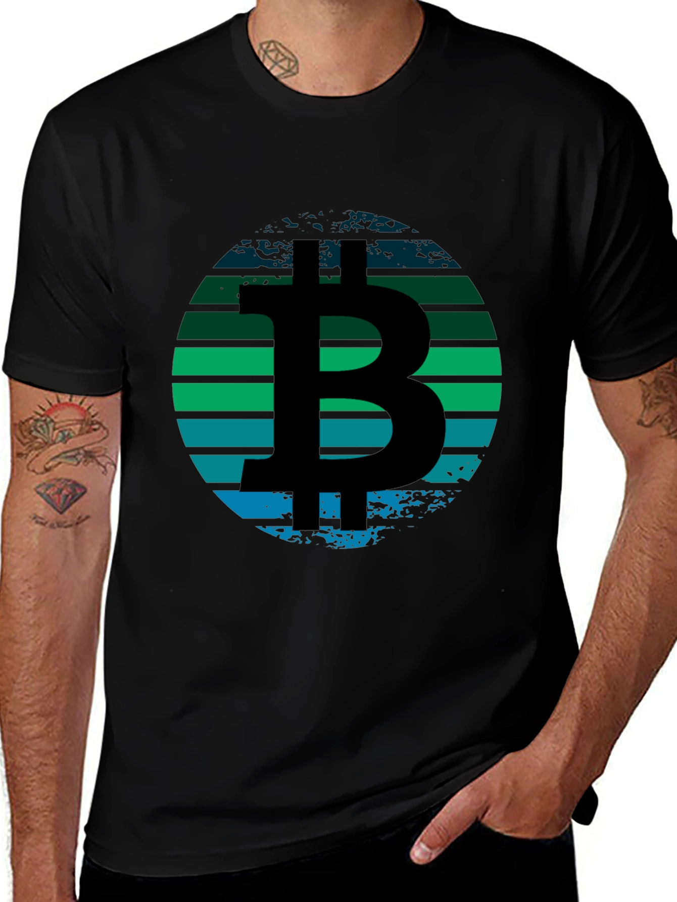 Bitcoin Sunset T-Shirt - Crypto Tee