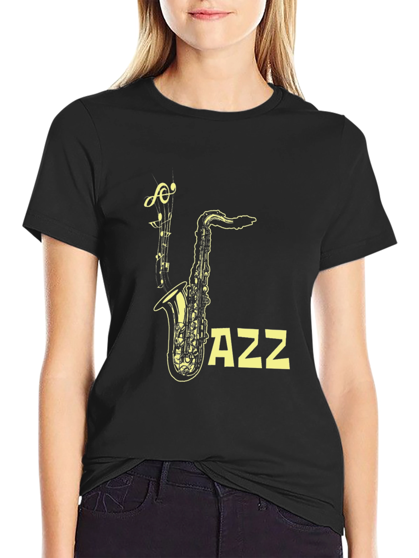 Jazz Saxophone Graphic Tee - Cool Musician T-Shirt