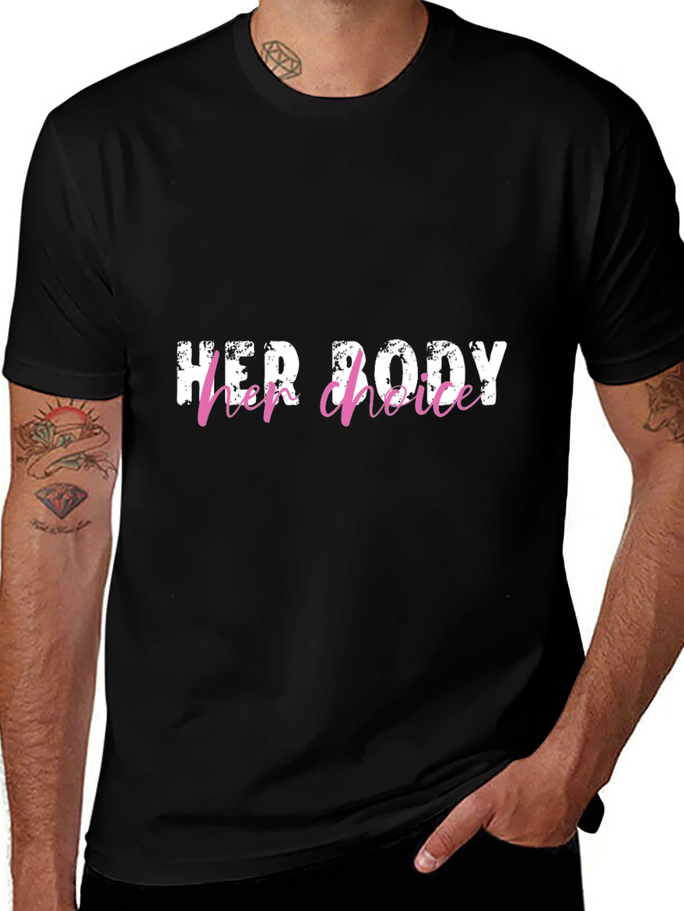 Her Body Her Choice T-Shirt - Black