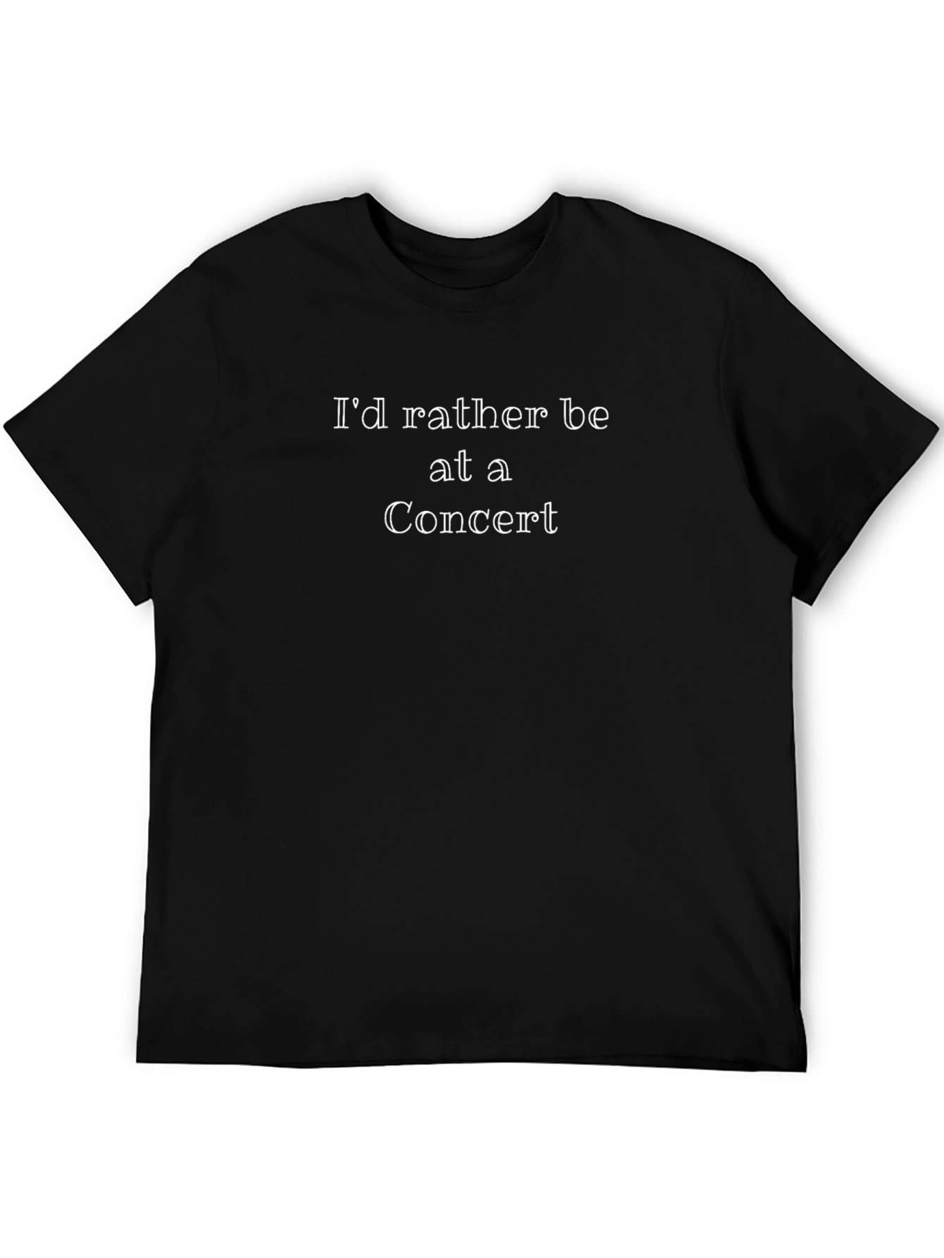 Concert Lover Black T-Shirt