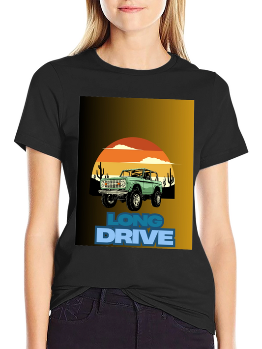 Long Drive Graphic Tee - Desert Bronco Design