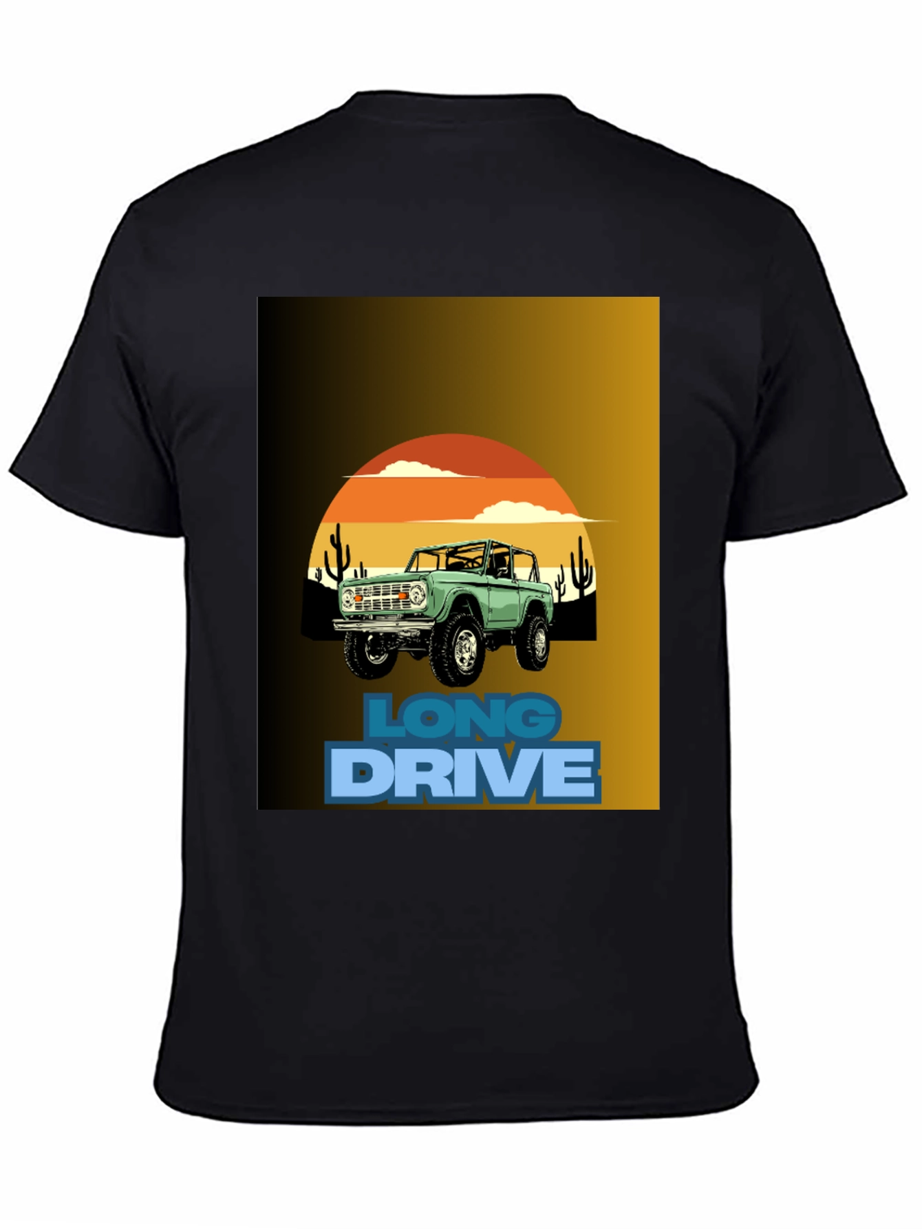 Long Drive Graphic Tee - Desert Bronco Design