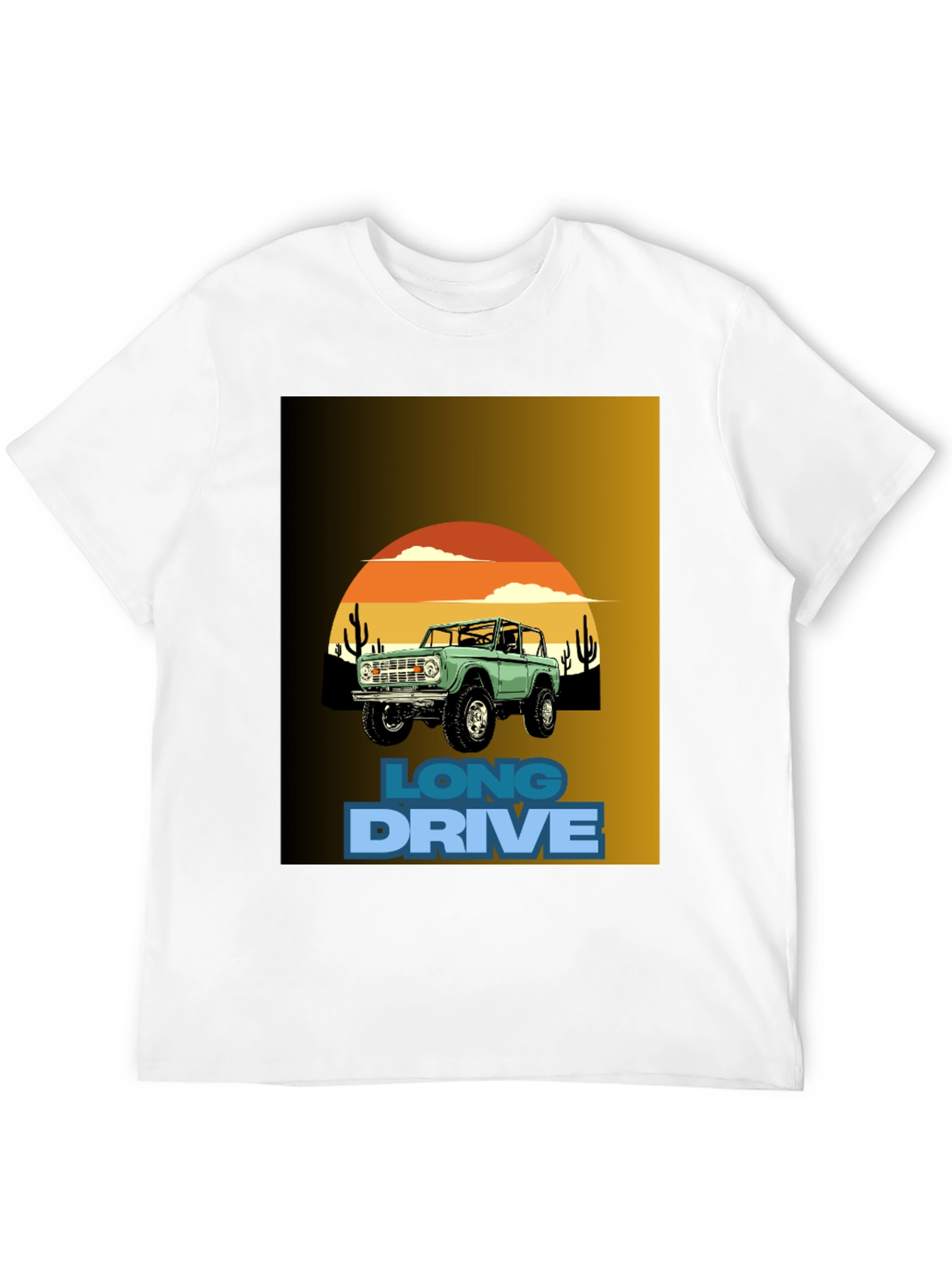 Long Drive Graphic Tee - Desert Bronco Design