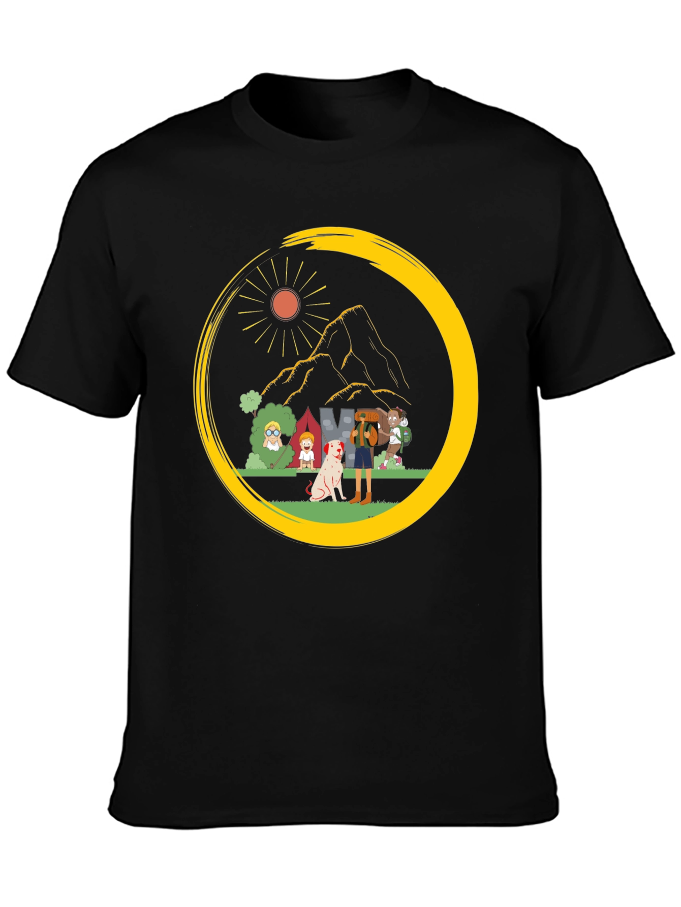 Camping Crew Graphic Tee - Adventure Ready!