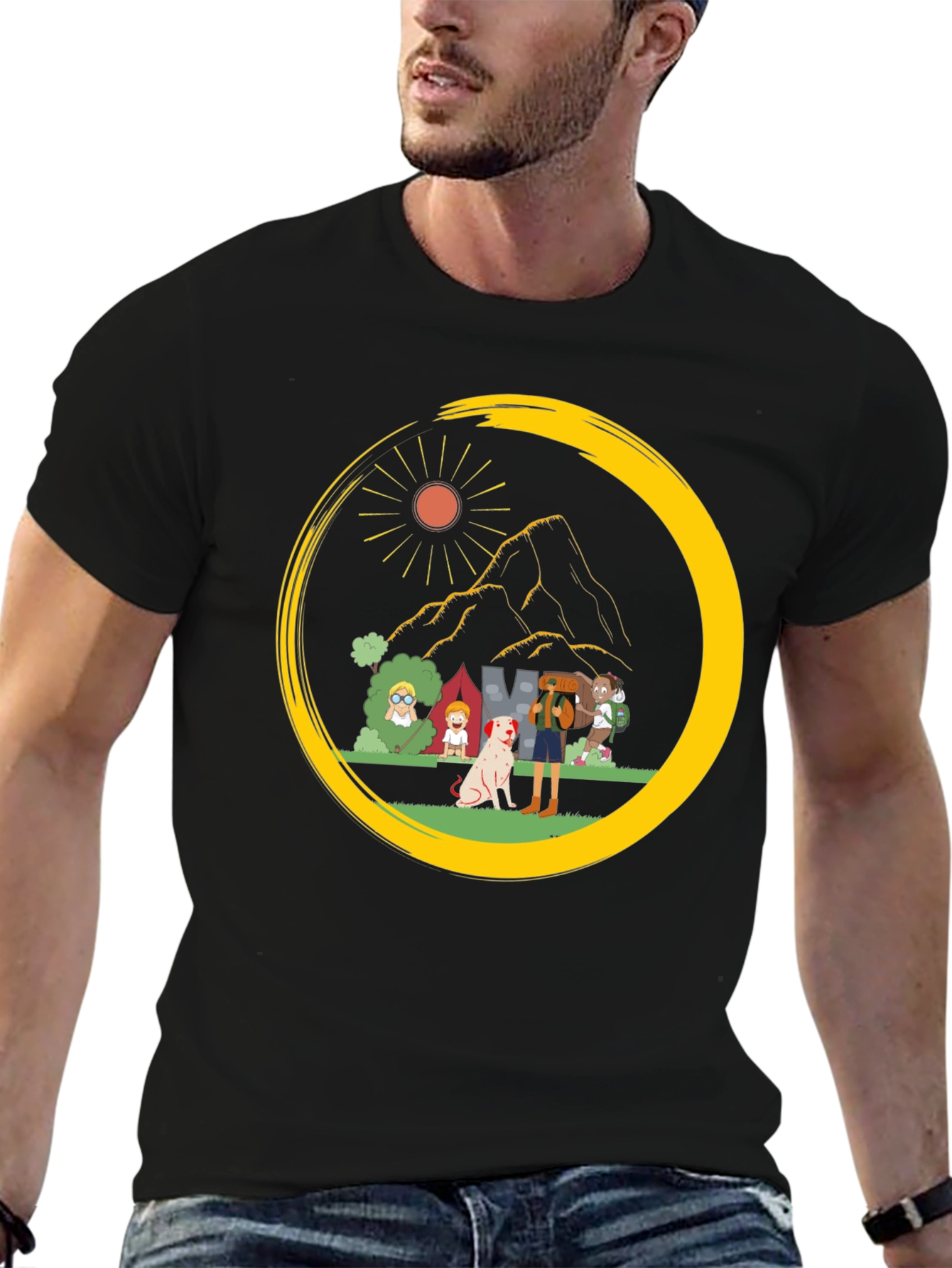 Camping Crew Graphic Tee - Adventure Ready!