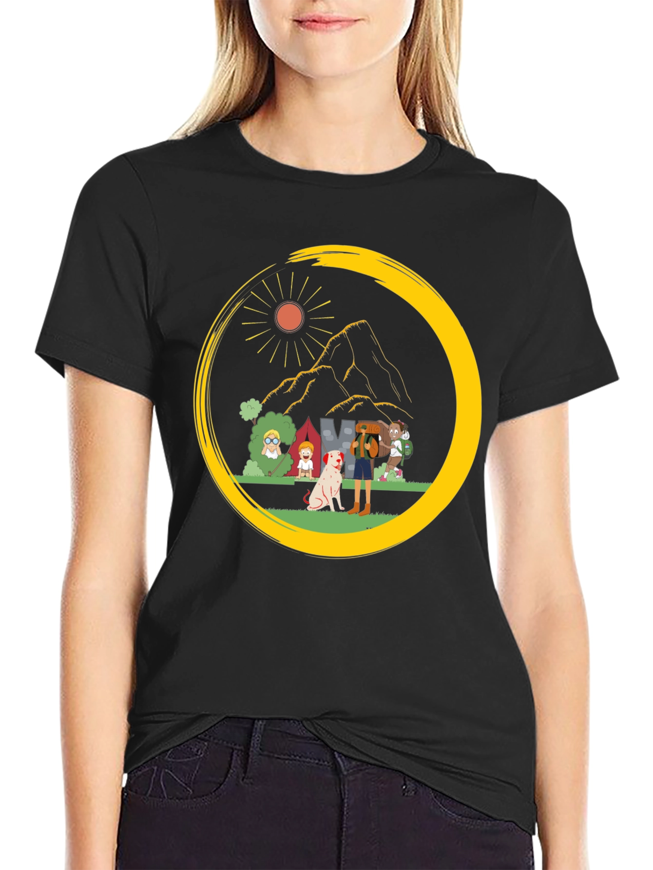 Camping Crew Graphic Tee - Adventure Ready!