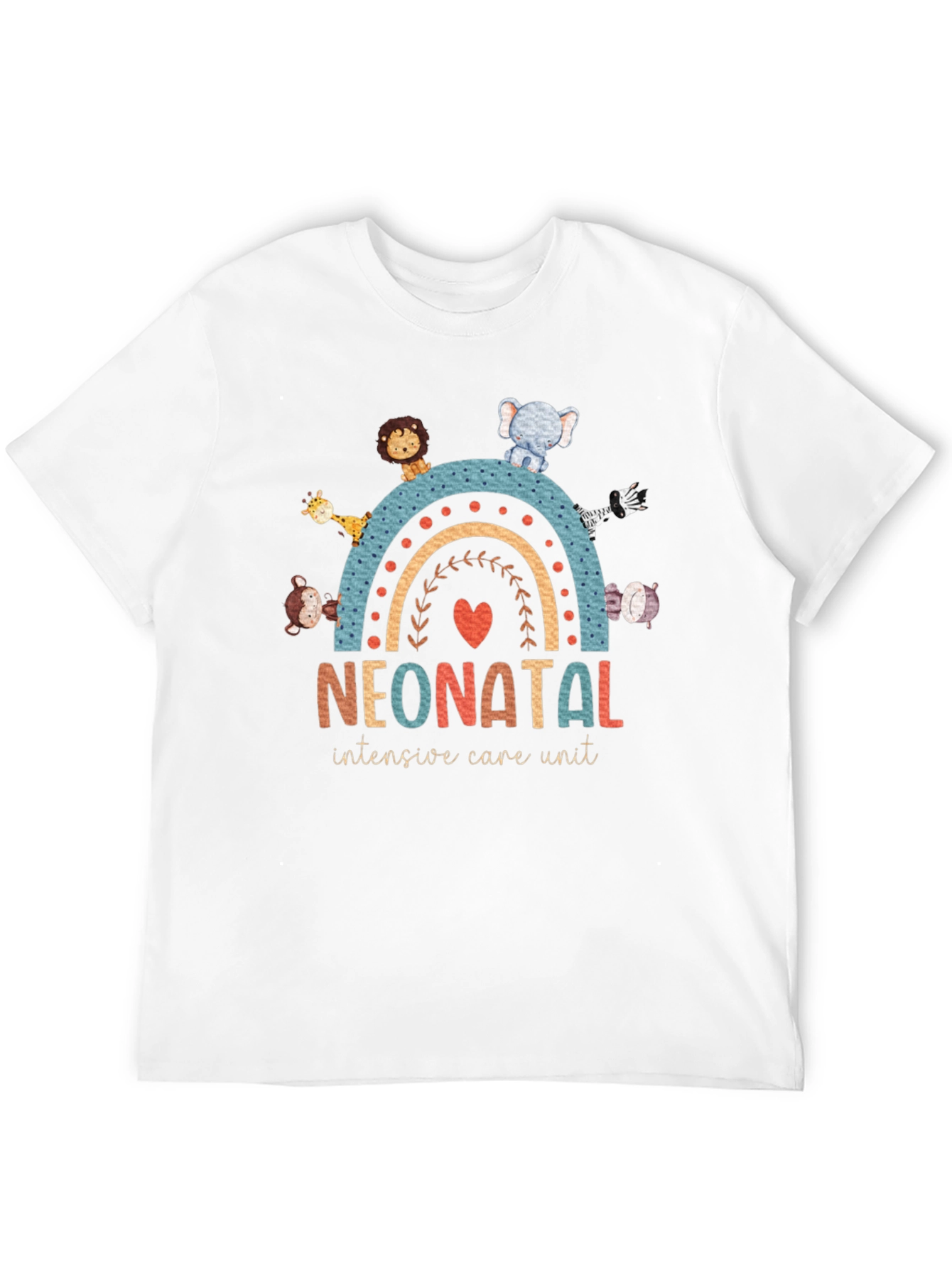 Neonatal ICU Animal Rainbow T-Shirt