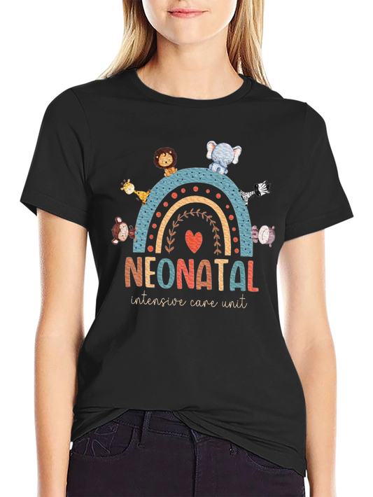 Neonatal ICU Animal Rainbow T-Shirt
