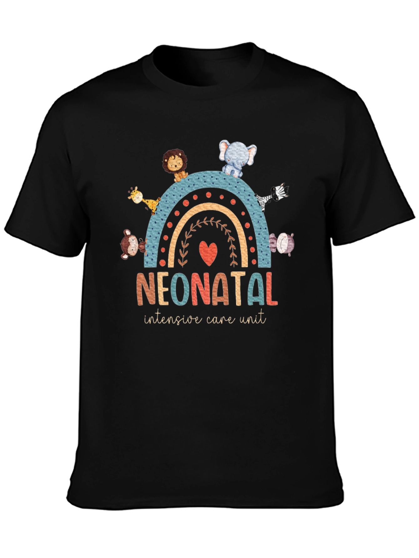 Neonatal ICU Animal Rainbow T-Shirt