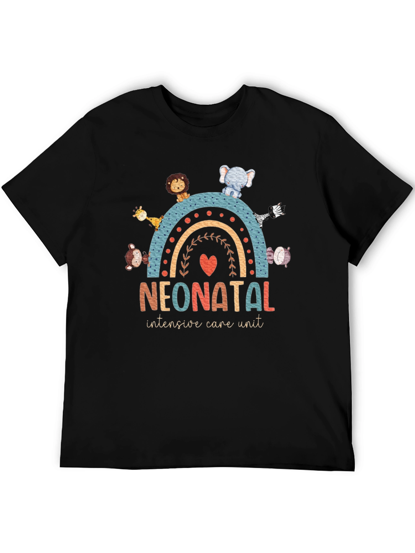 Neonatal ICU Animal Rainbow T-Shirt