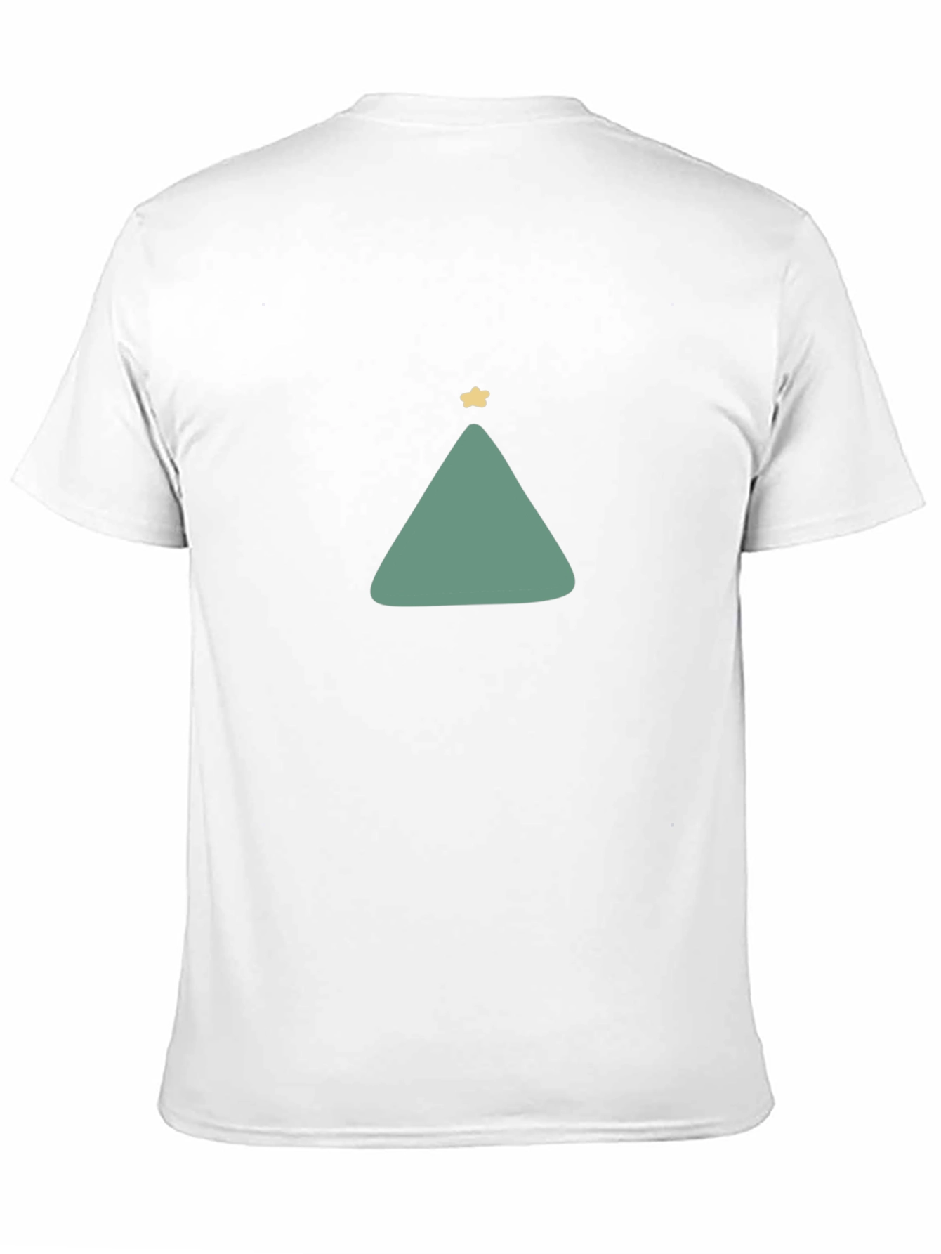 Minimalist Christmas Tree Graphic Tee - Black