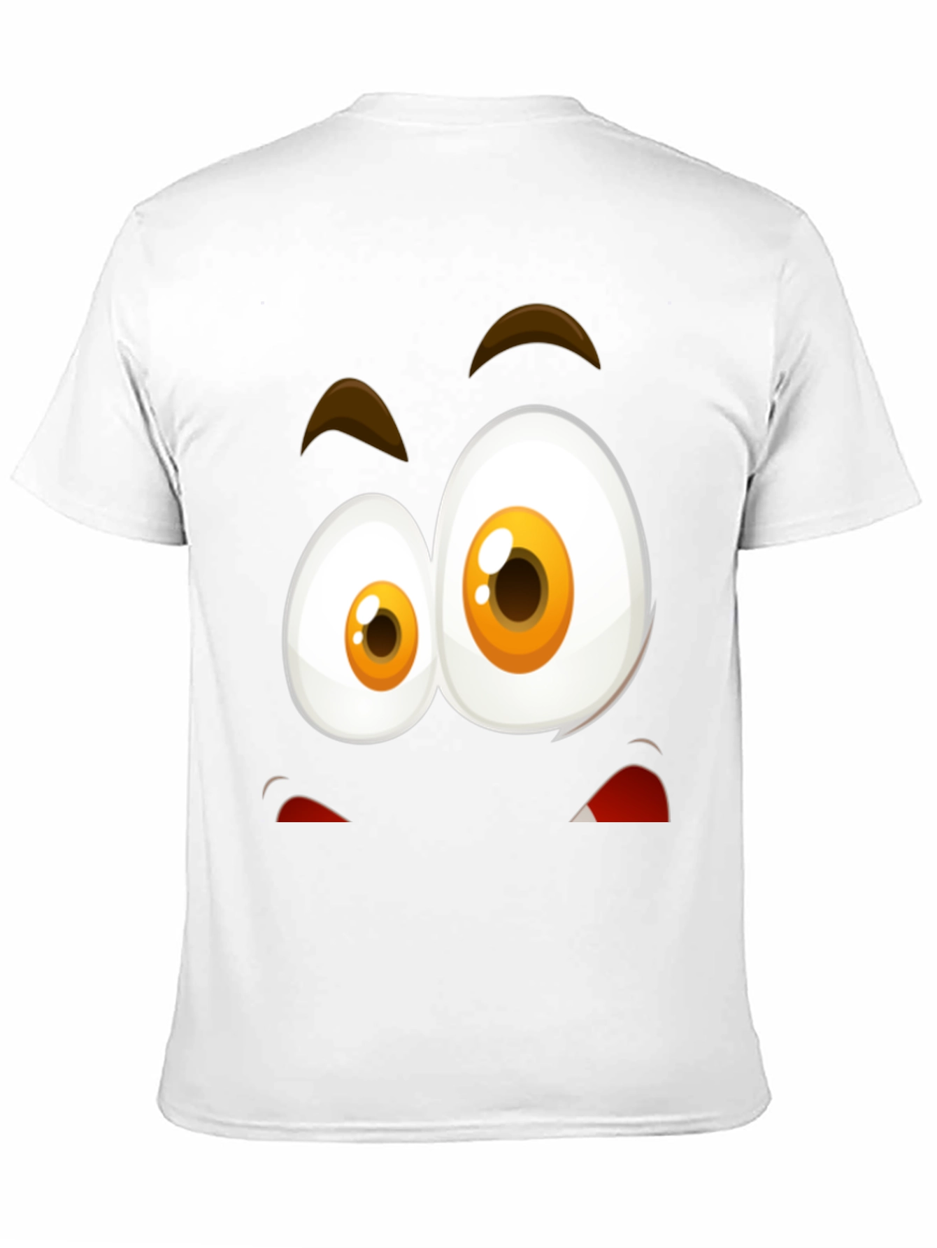 Funny Face Graphic T-Shirt - Black Cotton Blend